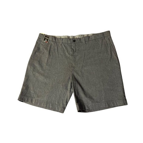 Roundtree Yorke Shorts Mens 48 NEW Blue Classic Fit Stretch Flat Front - Picture 3 of 15